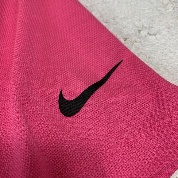 Nike Golf Polo Shirt Mens L Pink Short Sleeve Tour Performance Casual Stretch - Picture 7 of 8